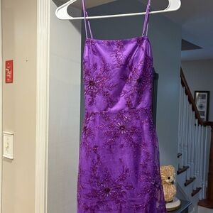 Lucy in the Sky Vibrant Purple Mini Dress